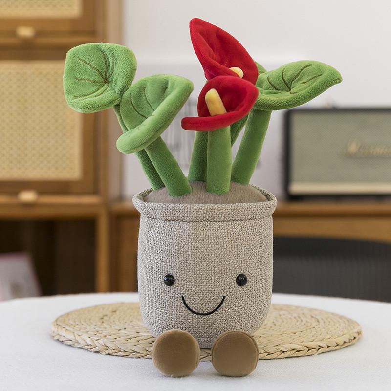 Lotus Sunflower Orchid Plsuh Toy Stuffed Doll Kids Gift Cartoon Decorations
