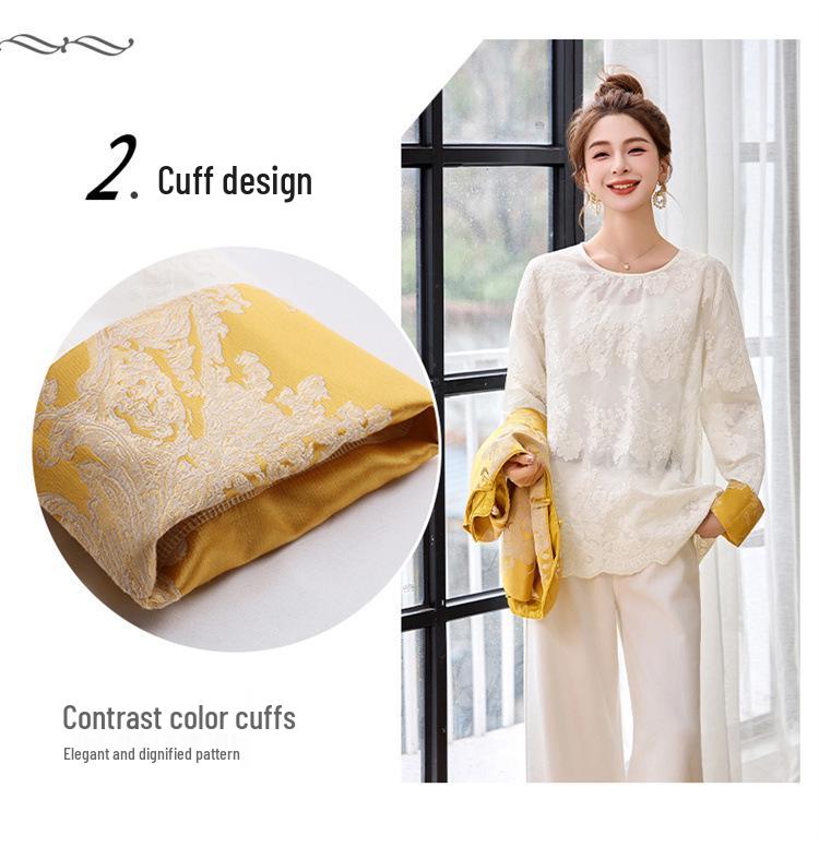 2025 Women's Chinese Style Jacquard Lace Top with Frog Button Sleeveless Vest