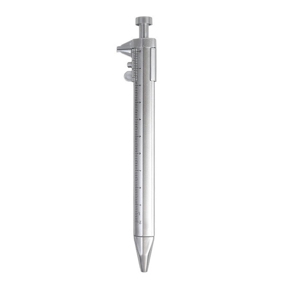 Creative Plastic Vernier Caliper Pen Press Type 1.0mm Ballpoint Pen With Scale Gel Pen Students