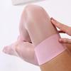 Pink Erotic Stockings for Women Thigh High Socks Slightly Shining Over Knee Hosiery Black White Sexy Stocking medias de mujer