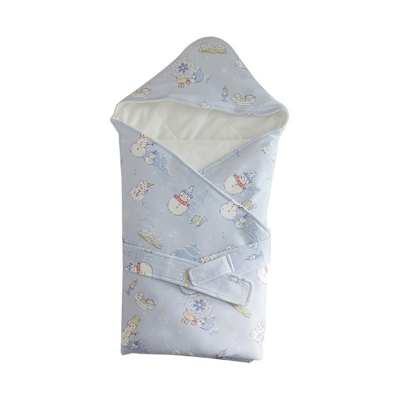 Soft Cotton Baby Swaddle Blanket Newborns Winter Lightweight Anti-startle Wrap 90x90cm A-Class Safe
