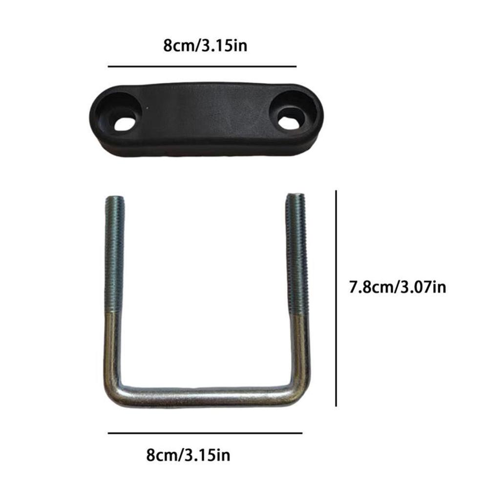 6/8CM Dachträgerklemmen Dachbox U-Bügelklemme Mit Sicherungsmutter Abnehmbare Stange U-Bügelschellen Montagezubehör