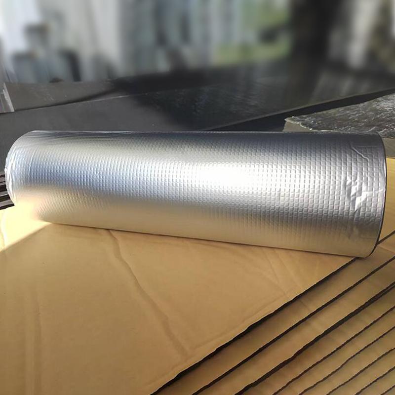 2M Samoprzylepna Bawełna Izolacyjna z Folii Aluminiowej Film Naprawczy Uszczelniający Dach Dźwiękoszczelny Film Anty-UV Ognioodporna Podkładka Gumowa