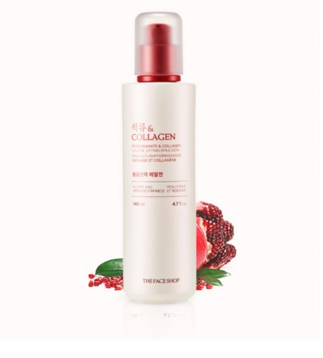 The Face Shop Pomegranate & Collagen Volume & Firming Emulsion 140ml | Hydration & Elasticity