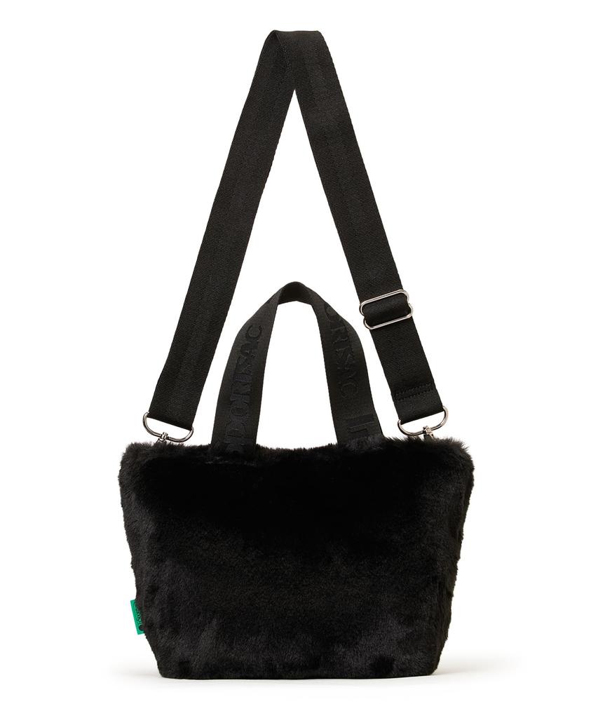 FUR Fluffy Fur E/W TOTE/3029/Black