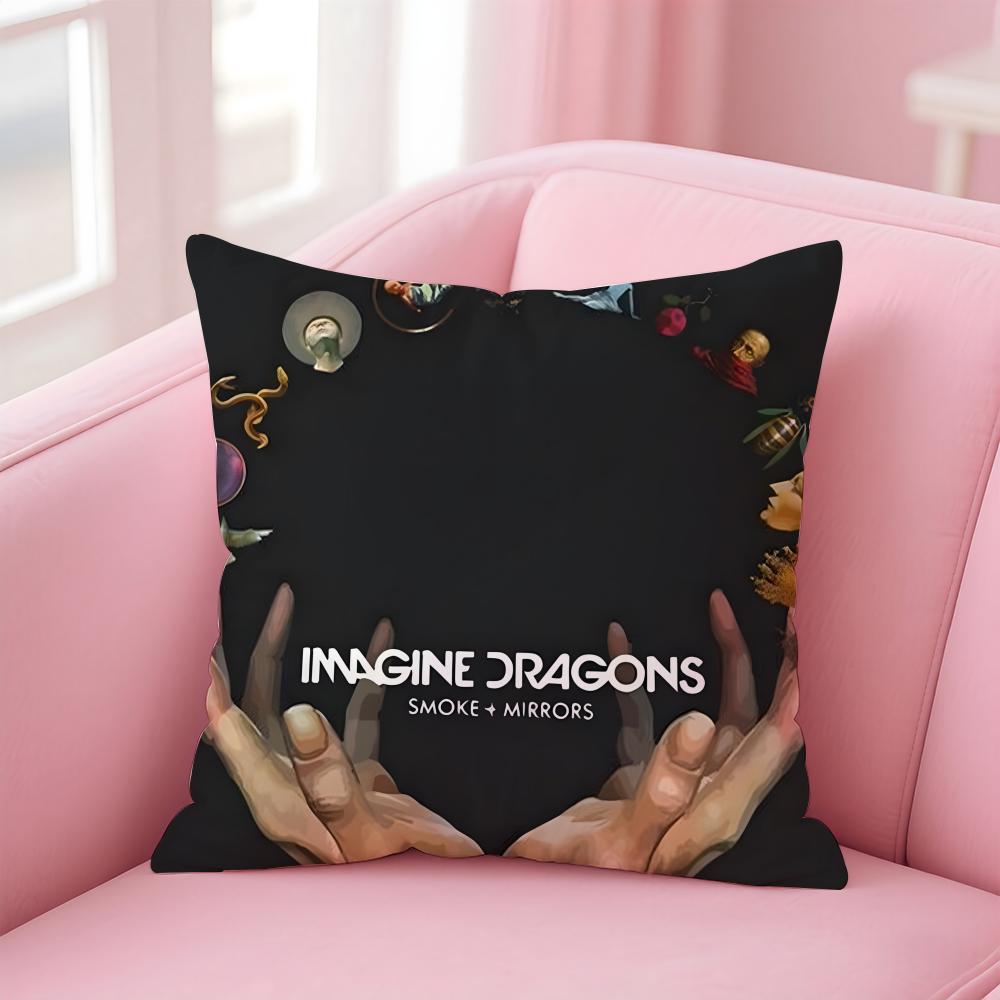Federa Cuscino Pattern Passionale Band Imagine Dragons Tessuto Morbido Amichevole Cerniera a Scomparsa