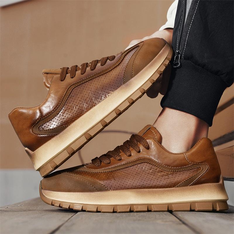 Scarpe da Ginnastica alla Moda CYYTL Uomo Scarpe Casual Moda Piattaforma Esterna Tennis Corsa Sport Escursionismo Lusso Skateboard Mocassini di Design Pelle