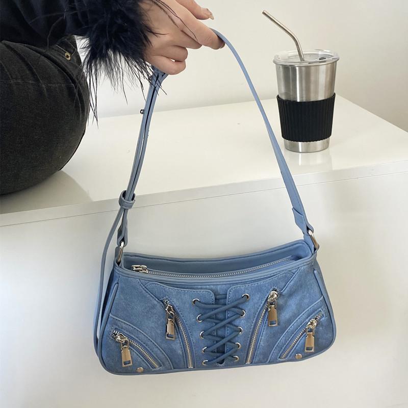 Portable Women's Armpit Bag All-In-One Shoulder Bag French Niche Bag Western Style Fashionable Bag New