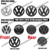 For Volkswagen MK7 For Volkswagen Polo 2011-2013 6R0853600A 35D853630 Auto Replacement Accessory 1Pc 3D ABS Car Front Logo Grille Badge Trunk Badge