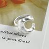 XIYANIKE Matte Frosted Crescent Moon Cuff Finger Rings For Women Girl Hip Hop Fashion New Jewelry Gift Party Rock Anillos Mujer