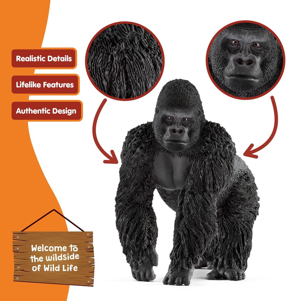 Schleich Wildlife Gorilla Figure 14770 (Male)