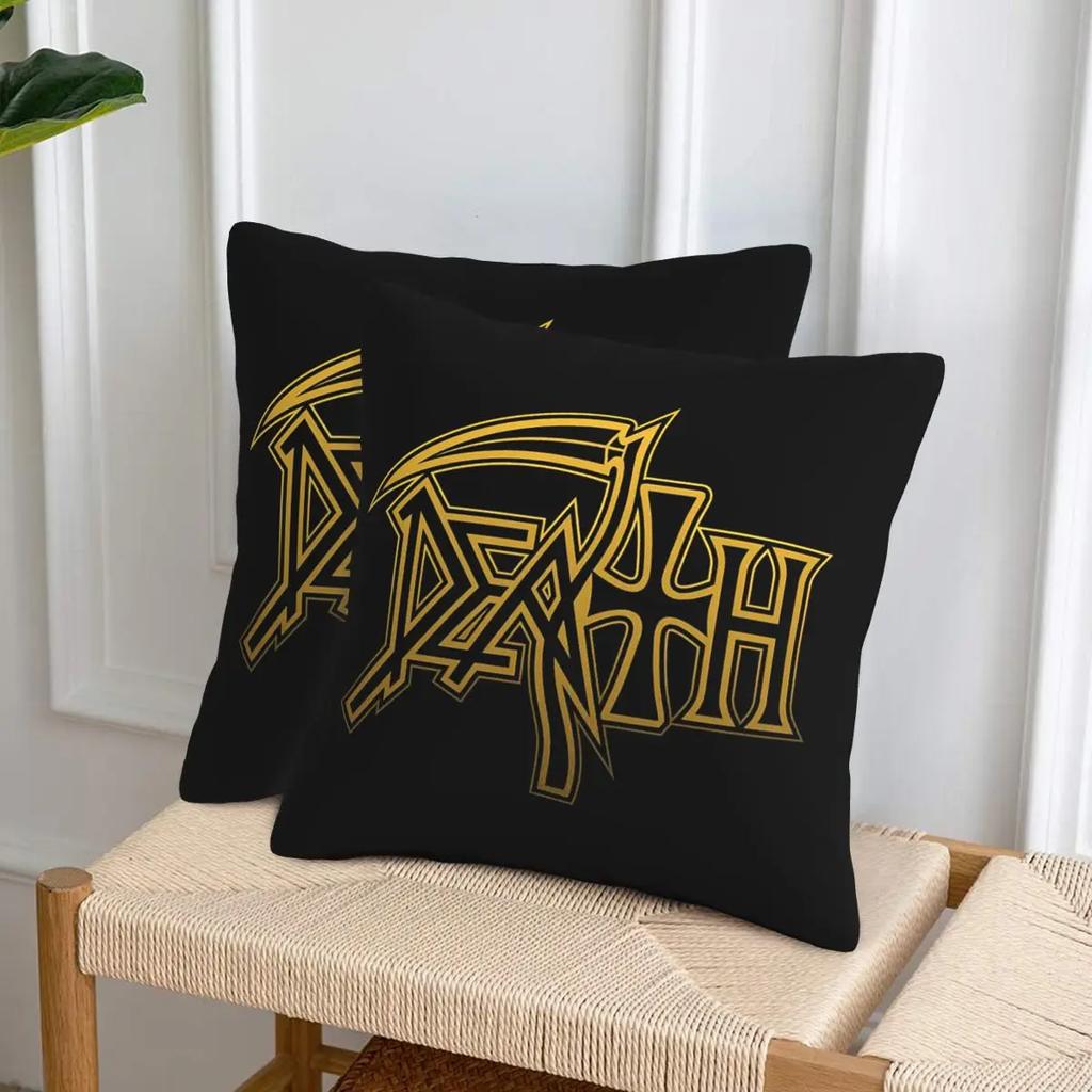Death Metal Band 2 Pcs Square Pillowcase Pillow Cover Cushion Decor Comfort Throw Pillow For Home Sofa