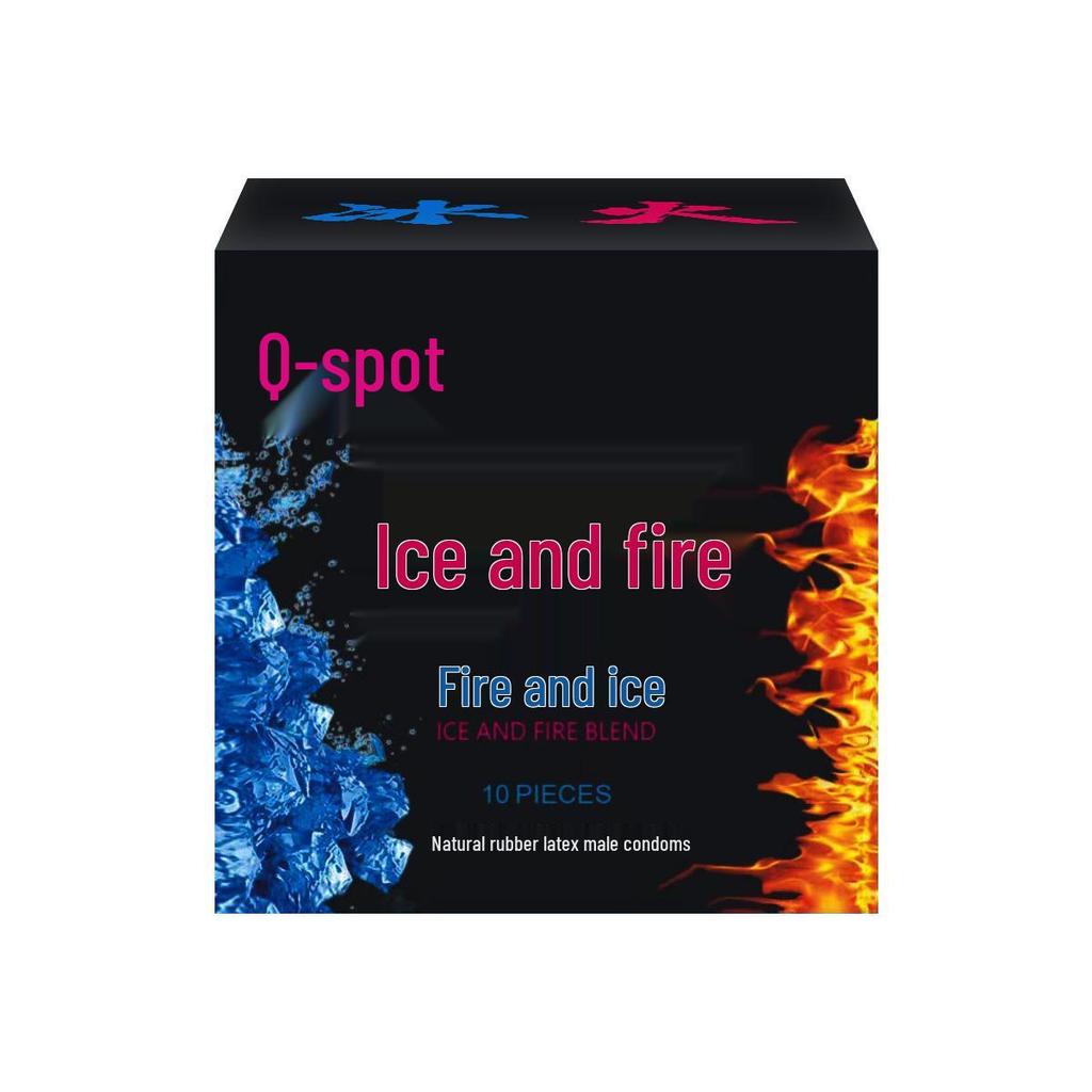 Q-point Hyaluronic Acid 001 Large Particle Delay Condoms - Long-lasting Contraceptives for Adults