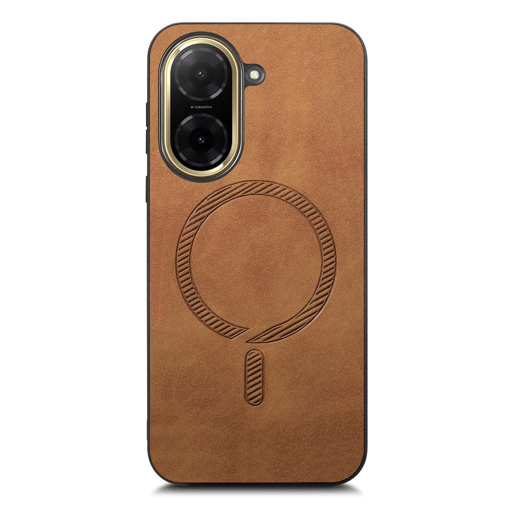 Pentru Xiaomi Poco C71 4G/Xiaomi Redmi A5 4G (171.7*77.8*8.3mm) Husă spate din piele compatibilă cu husa de telefon MagSafe Skin-Touch