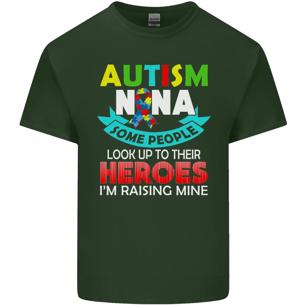 Autism Nana Grandparents Autistic ASD Unisexs Light Cotton TShirt