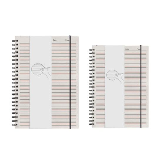 A5/B5 angielski notatnik wiązanie dwużyłowe 80 arkuszy ochrona oczu beżowy papier pisanie w języku angielskim zeszyt ćwiczeń szkolne artykuły papiernicze artykuły szkolne