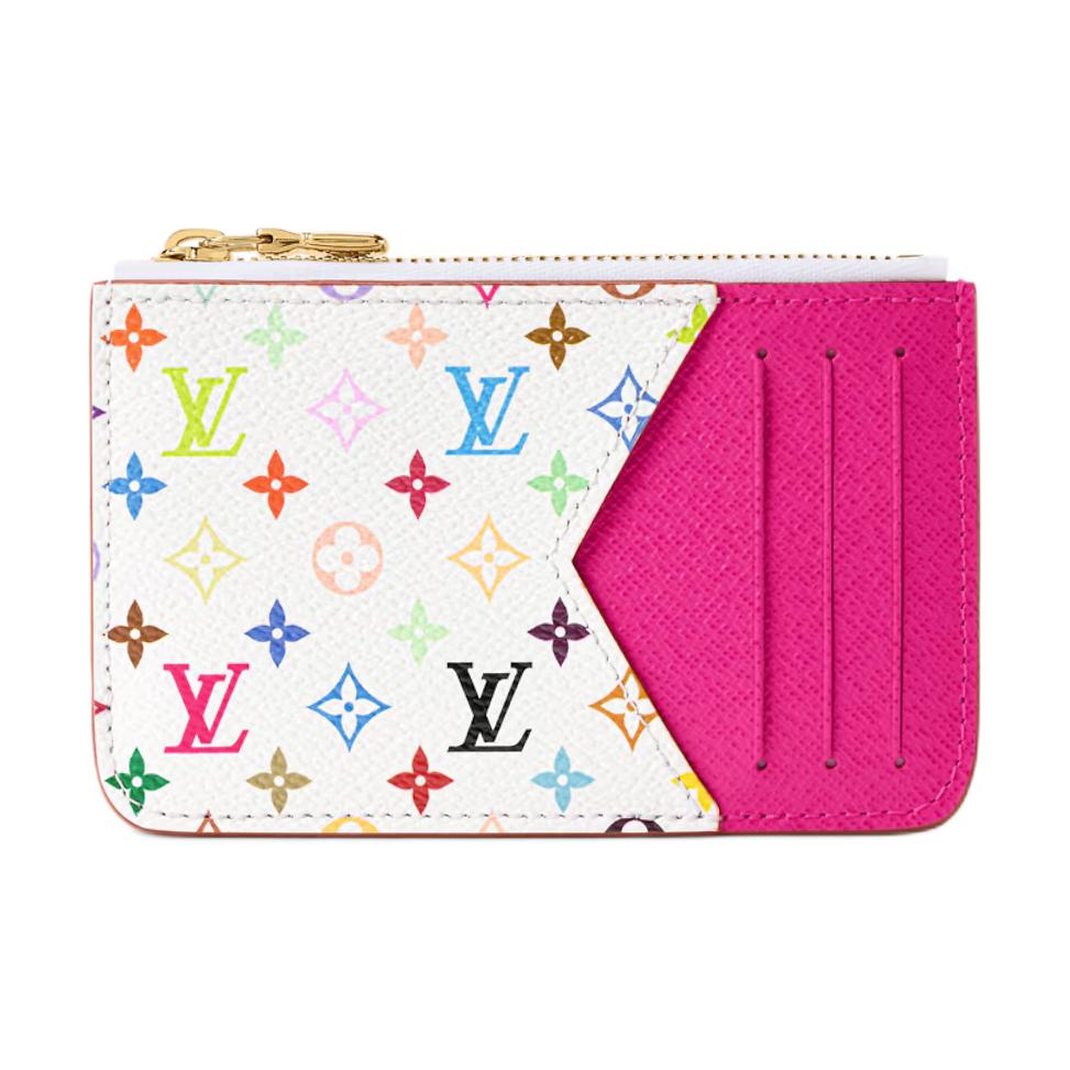 Louis Vuitton x Takashi Murakami Romy Card Holder Multicolor/White Monogram Canvas Women Wallets M27706
