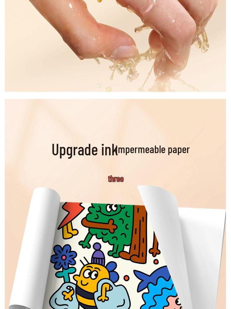 Vodotěsný a nepropíjející akrylový fix s měkkým hrotem pro děti - Vrstvitelná a omyvatelná vodová tužka pro výtvarnou výchovu na základní škole