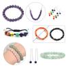 1 Box 4 6 8 10mm 7 Chakras Natural Stone Beads Box For Jewelry Making Kits Round Tiger Eye Amazonite Agates  Spacer Loose Stone