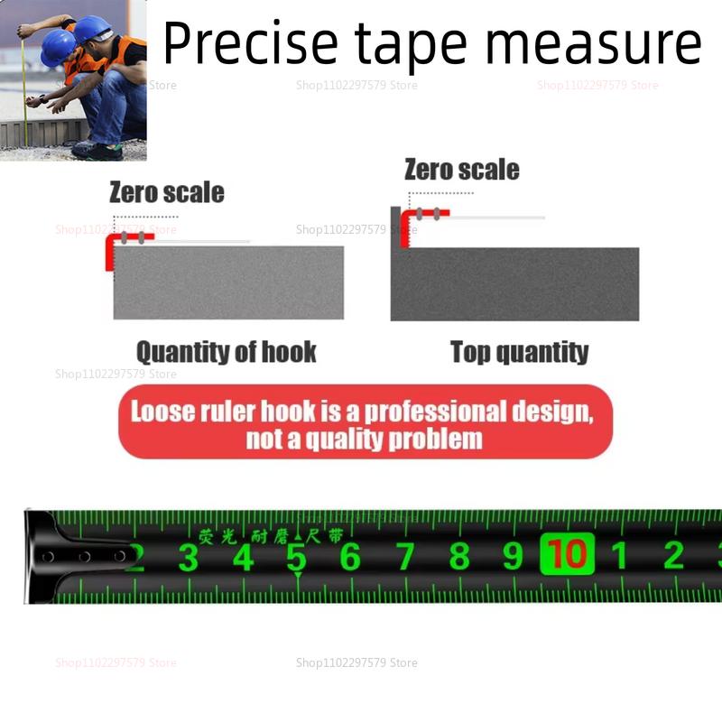 5m7.5m10m High Precision Laser Inkjet CodingBox Self Locking Tape Measure Fluorescent Wide Rulerfor Construction and DIYProjects