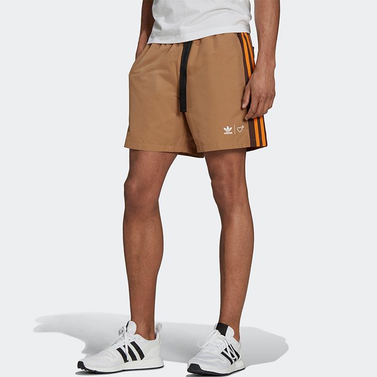 adidas x Human Made Wind Shorts Brown Men Streetwear HB0000