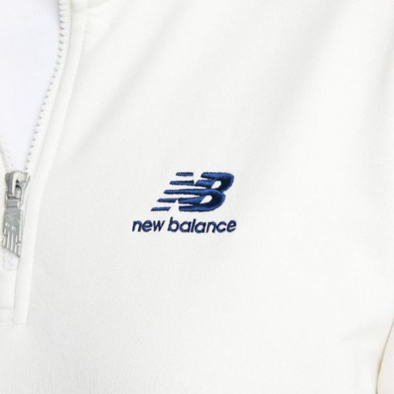 New Balance Half Club New Balance New Balance Common Team Stacked Brushed Half Zip Up
