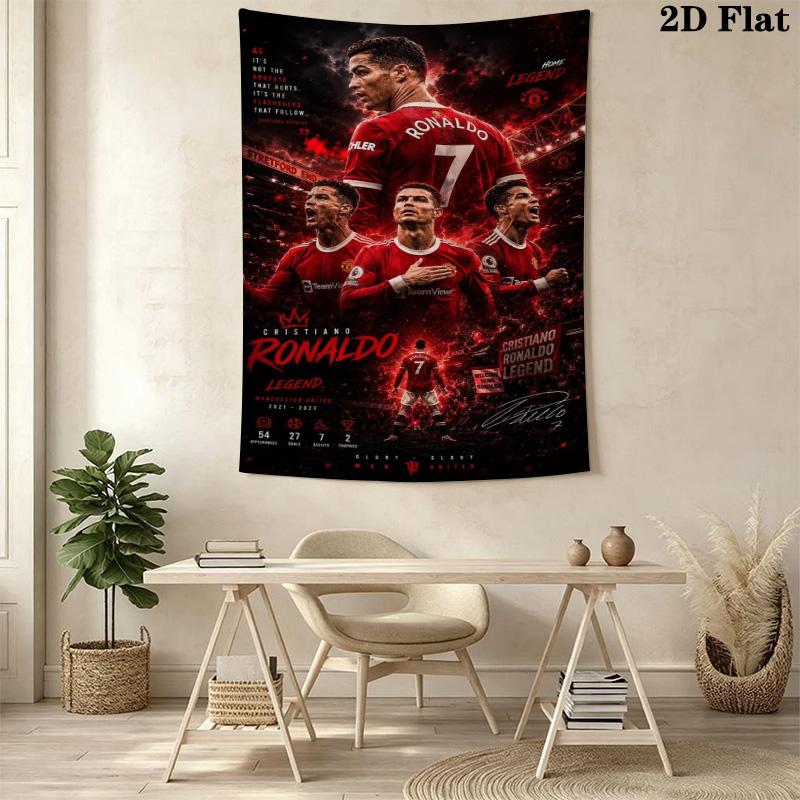 Ronaldo'S Determination Cr7'S Legacy Threepiece Set 1 Duvet Cover 2 Pillowcase Without Core Duvet Cover And Pillowcase