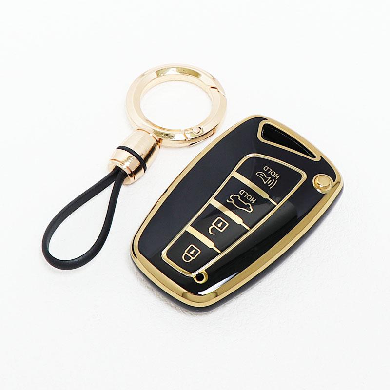 4 Buttons For Hyundai Azera Santa Fe Sport Ix45 Equus Centennial Genesis G80 Grandeur Tpu Keyless Shell Fob Car Key Case Cover