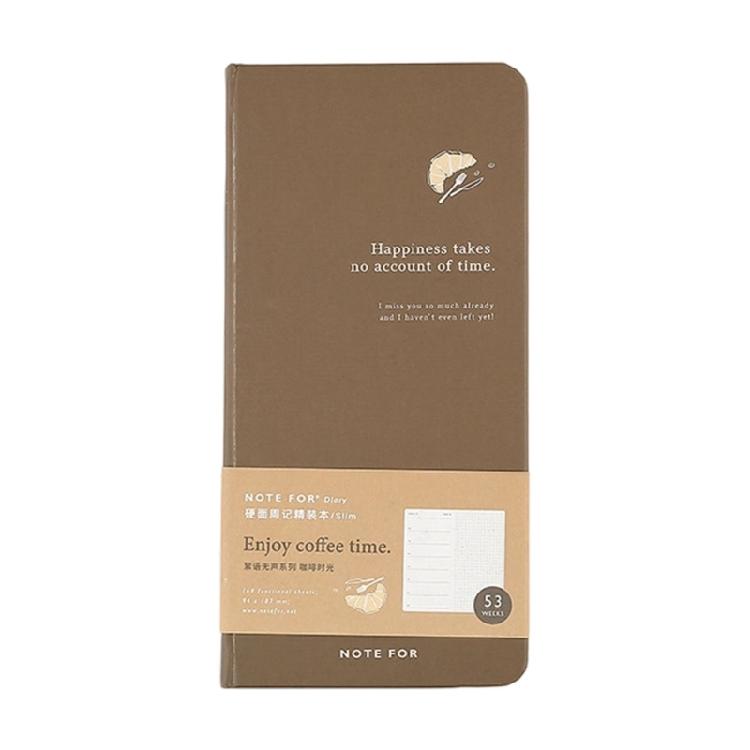 Leichtes Design Wochenplaner Notizbuch mit selbst auszufüllendem Layout und Recyclingpapier für Reiseaufzeichnungen