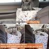 Pet Dog Car Seat Adjustable Straps Central Control Nonslip Dog Beds Safe Car Armrest Box Kennel Bed for for Medium Small Sized Puppy Cat Dog