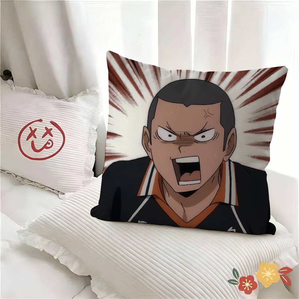 pc Anime Tanaka Ryunosuke Pillow Case Fashion Square Pillowcase Bedroom Sofa Room Ins Decoration Leisure 40x40 cm