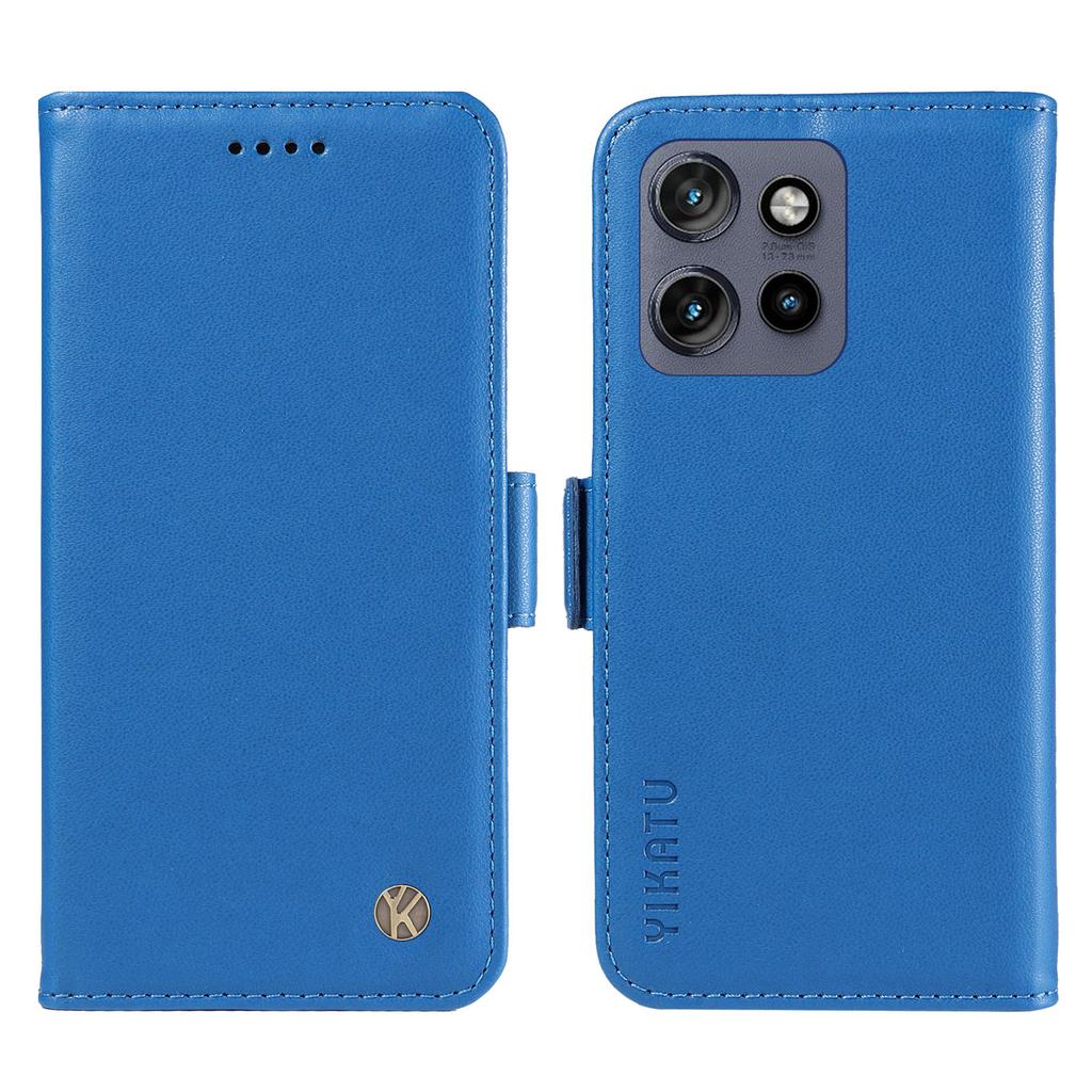 YIKATU YK-003 For Motorola Edge 50 Neo 5G/Moto S50 5G/Thinkphone 25 5G Case Wallet Stand Leather Phone Cover Side Buckle