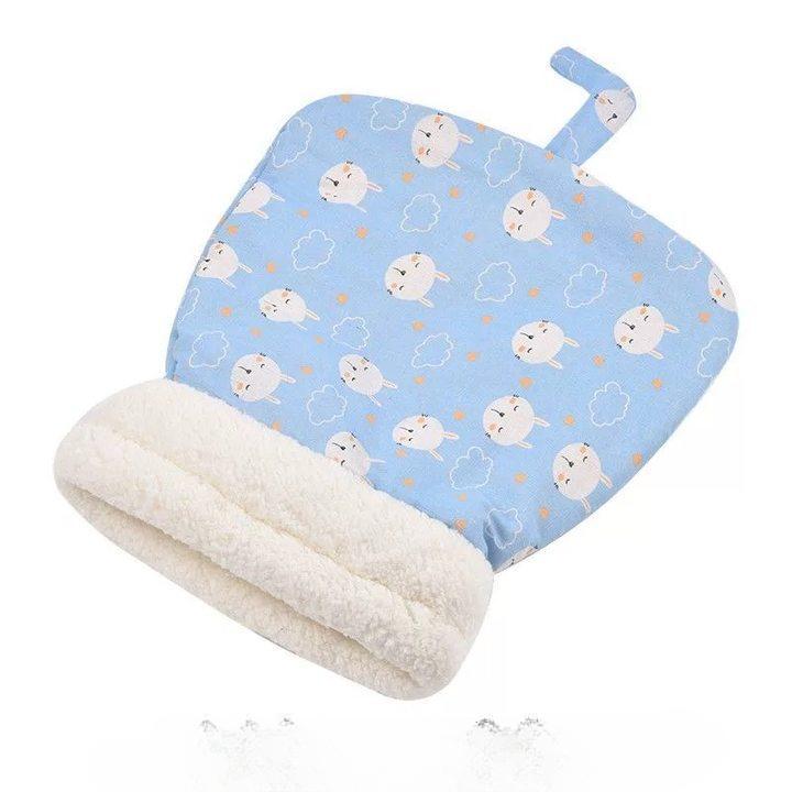 Cat Sleeping Bag Soft Cuddly Fluffy Feel Thickened Pet Pocket Type Quilt Bed Kitten Puppy Soft Comfortable Warm Nest Pet