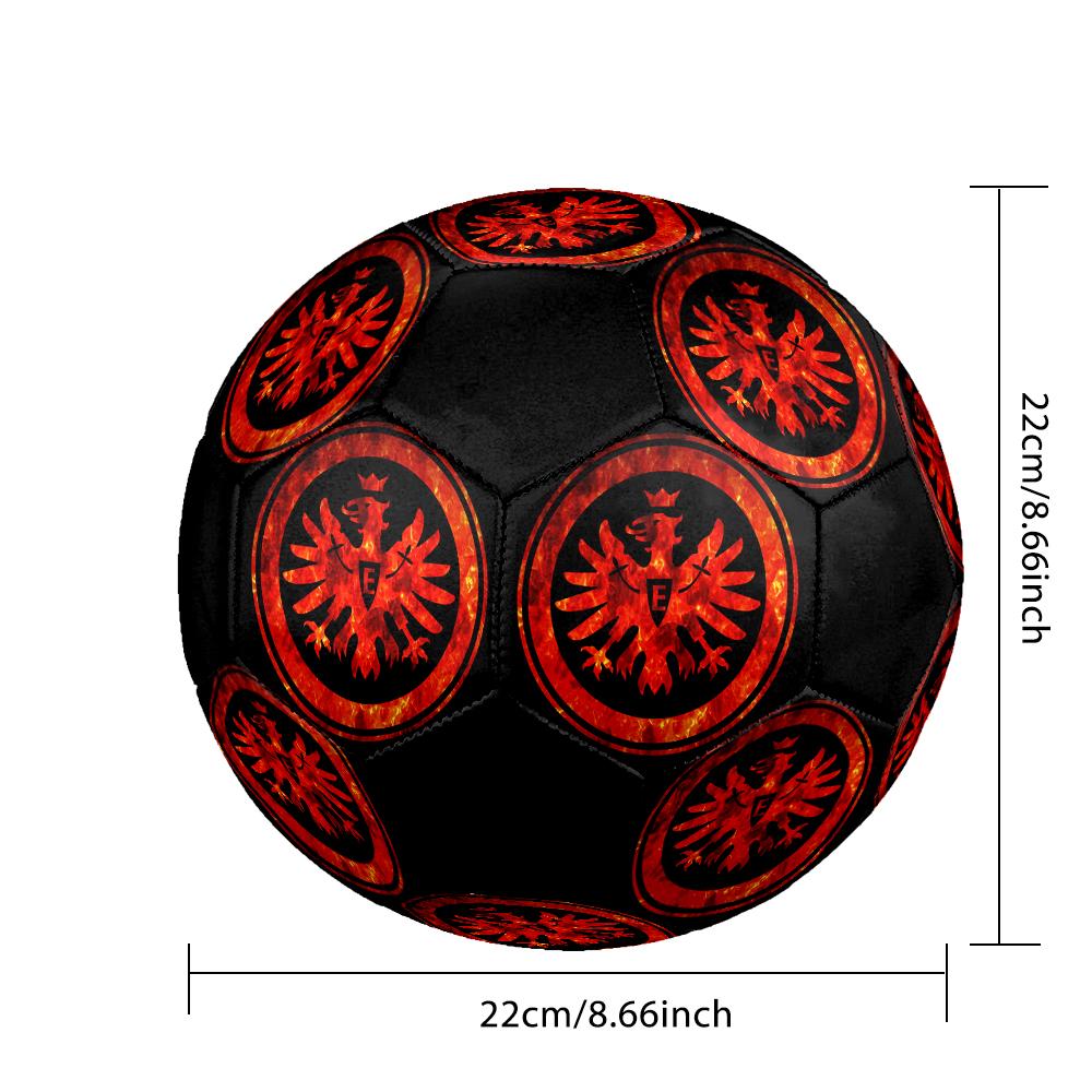 Frankfurt Football Indoor Soccer Ball Colorful Machine Stitched PVC Size 5 Team Training Competition Ready Durable High-Bounce Cool Sports Gift