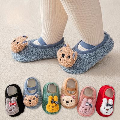 New Non-slip Baby Floor Socks Newborn Winter Warm Slipper with Soft Sole Infant Toddler Walking Socks Shoe