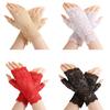 Vintage Style Lace Gloves For Formal Occasion Half Finger Wrist Coverage Ideal For Photoshoot Ceremonies