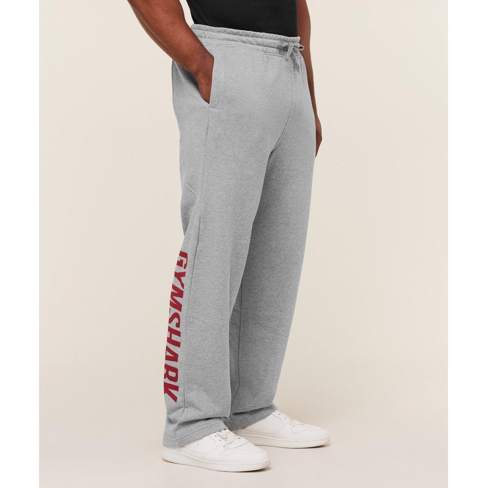 Gymshark Power Straight Leg Pants Charcoal Core Marl Sets Red A4c6b Gdhg