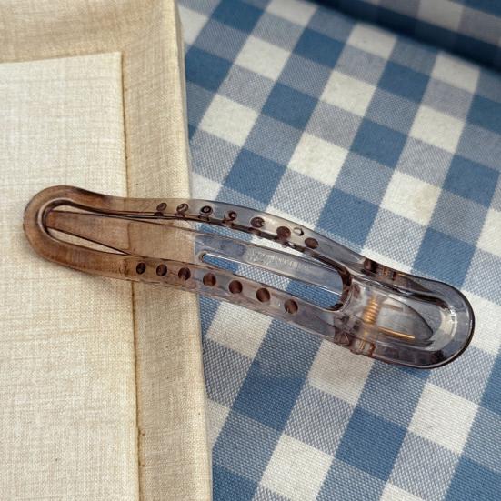 Kunststoff Haarspange Rutschfeste Zähne Transparente Rückseite Haarkralle Hairstyle-Werkzeug Tägliches Tragen Reise Haaraccessoires