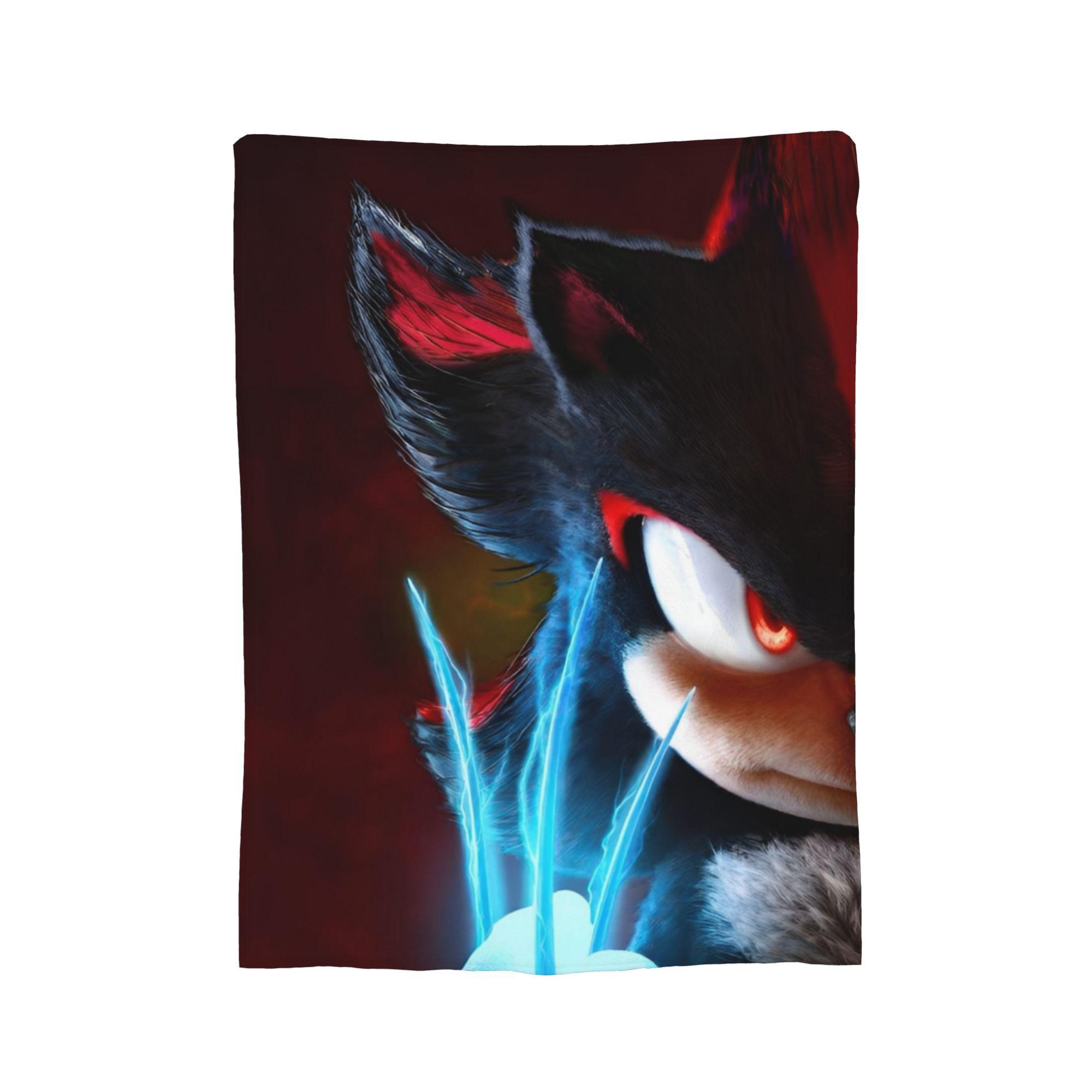 

Shadow The Hedgehog Anime Blankets Fleece Textile Decor Multi-function Super Soft Throw Blankets for Sofa Travel Bedspreads 30x40in