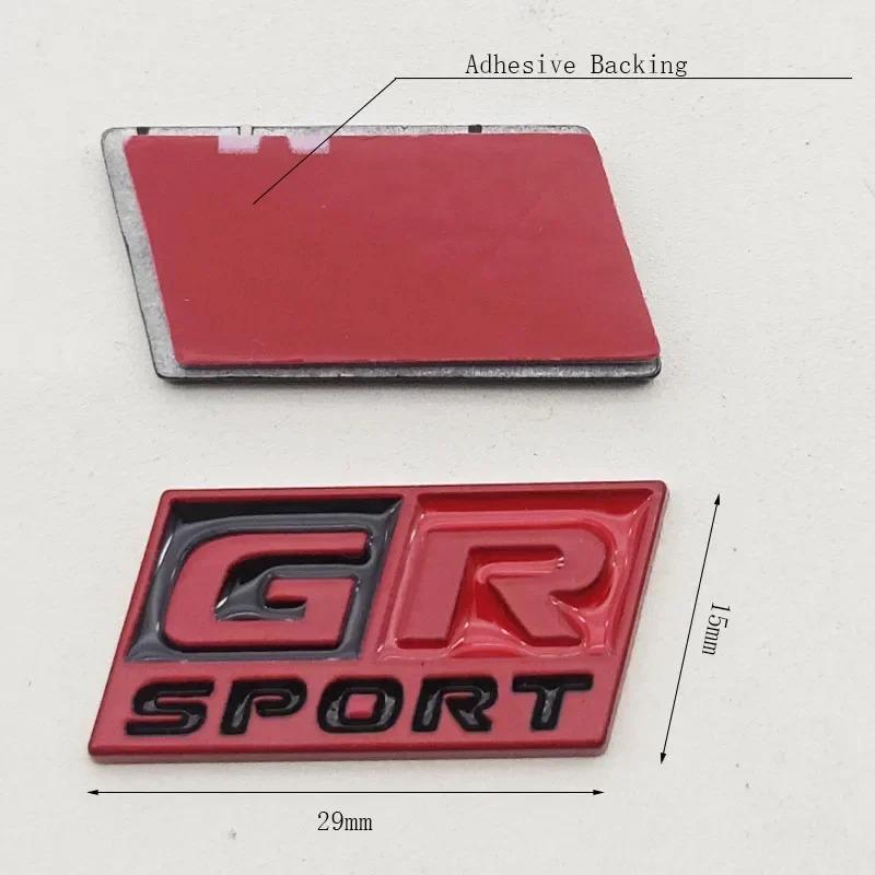 3D Metal GR Sport Logo Steering Wheel Badge Lnterior Sticker Decoration Emblem For Toyota RAV4 Camry Corolla Prado Land Cruiser