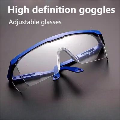2pcs Chemical Goggles Dustproof and Windproof Goggles Laboratory Safety Splash Proof Glasses Work Safety Protection Accessories