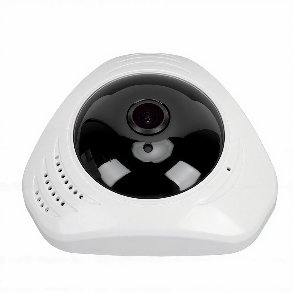 Wireless WiFi Security Camera 360 degrees Panorama 1080p HD Indoor Security Camera with AI Motion Tracking 24 7