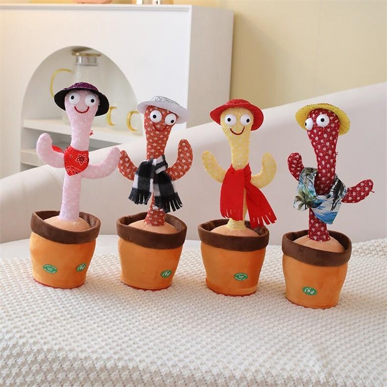 Electric Talking Cactus Toy Swaying Speaks Plush Toy Cute Kids Birthday Gift