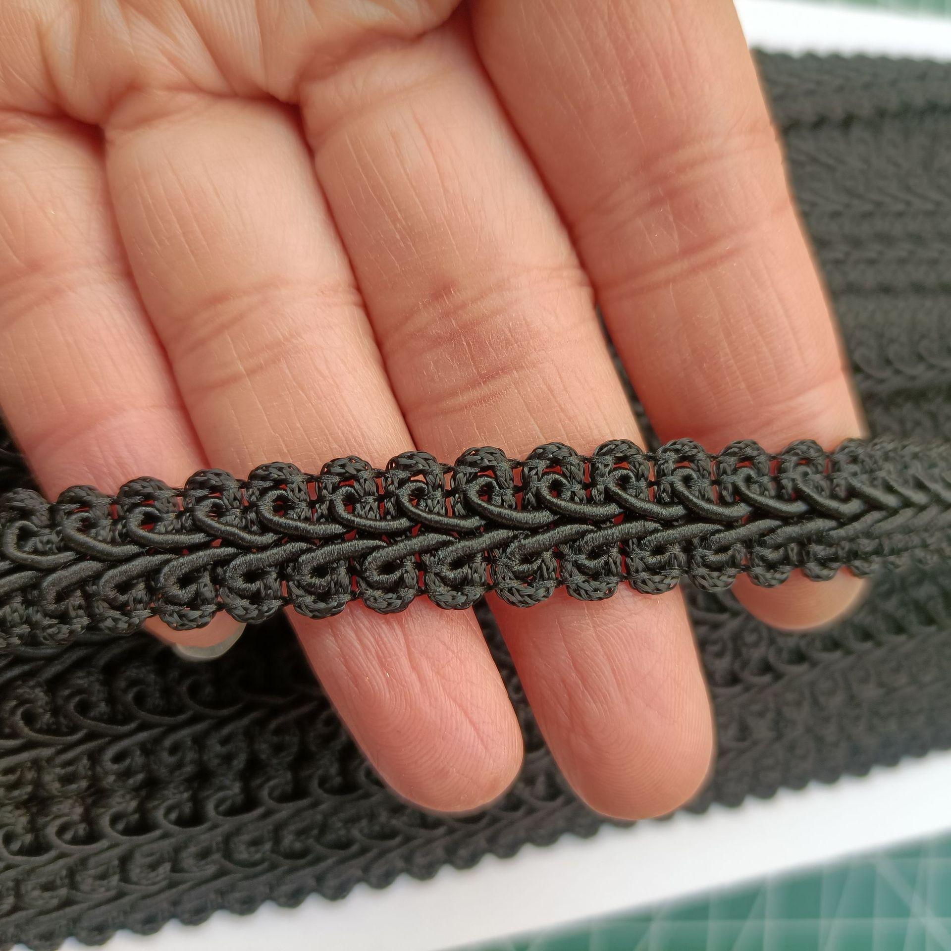 

12 мм золотая и серебряная двухцветная кружевная елочка в виде сороконожки для аксессуаров одежды