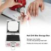 Nail Art Display Nail Drill Bits Container 25 Holes Nail Grinding Bits Organizer  Manicure Salon