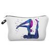 Women Gymnastics Print Cosmetic Bag Toiletries Organize Travel Storage Case