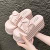 Fashion 8CM Summer Women Slippers New Pleated Thick Sole Dad Shoes Casual High Platform Slides Leisure Outside Flip-Flops Sneakers Woman