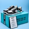 Men's AJ1 Low-Top Black & White Panda Dunk Skate Shoes and Women's Air Force One Sneakers