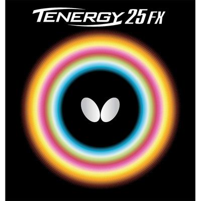 Revêtement de tennis de table Butterfly Tenergy 25 FX Back Soft Tension 05910 Noir Épais (Tourner)