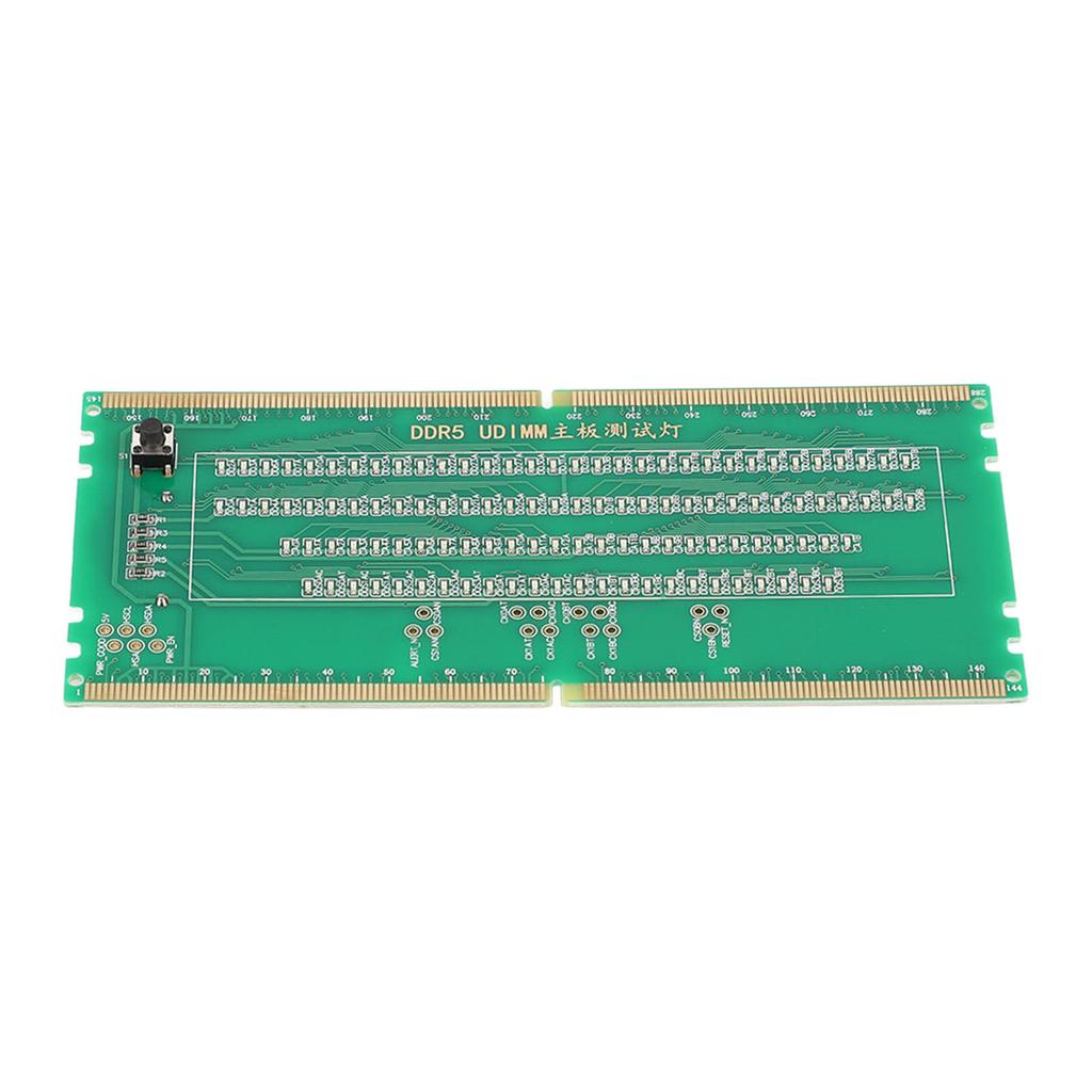 DDR5 RAM Memory Slot Tester Card with LED Lights Portable for PC Motherboard RAM Memory Maintenance